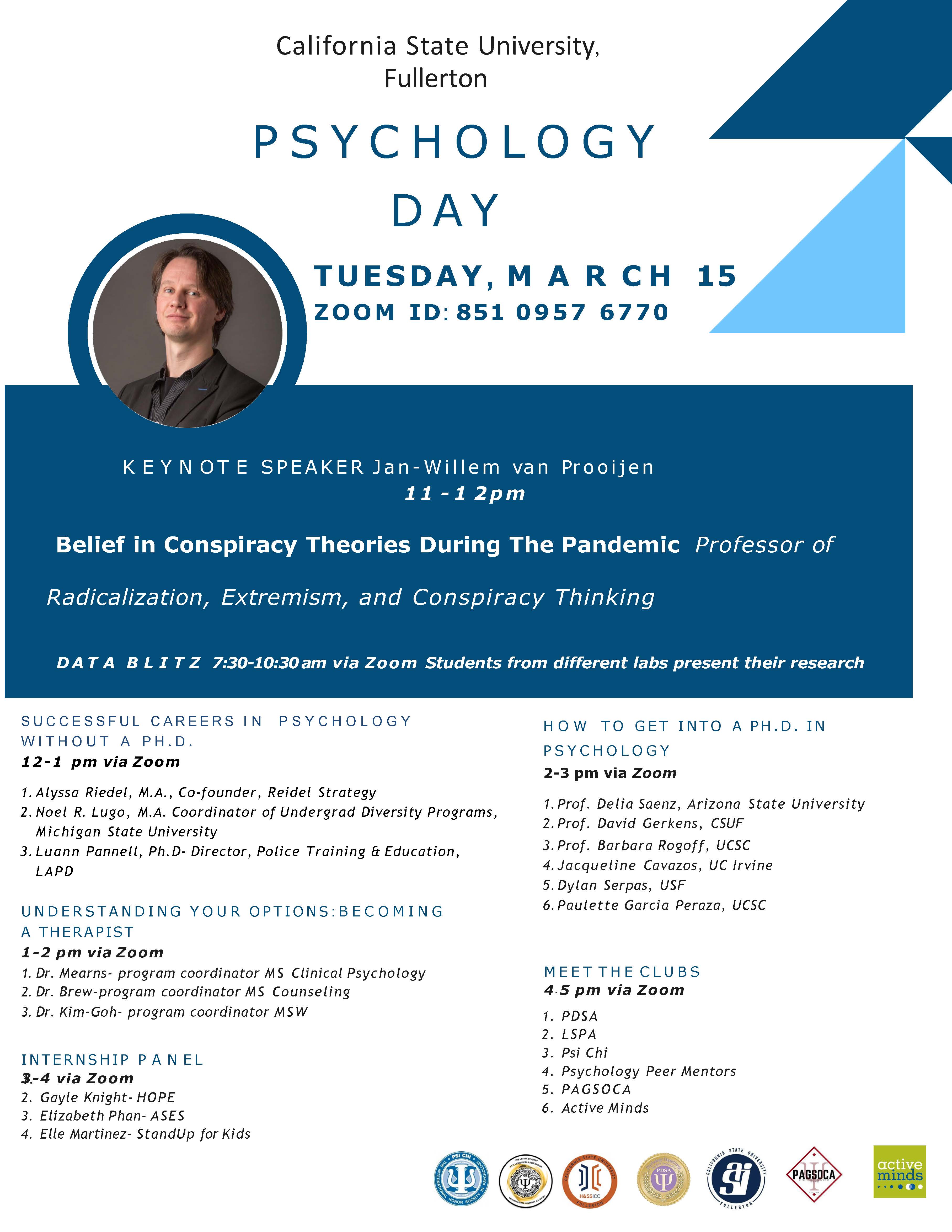 Psych Day Department of Psychology CSUF
